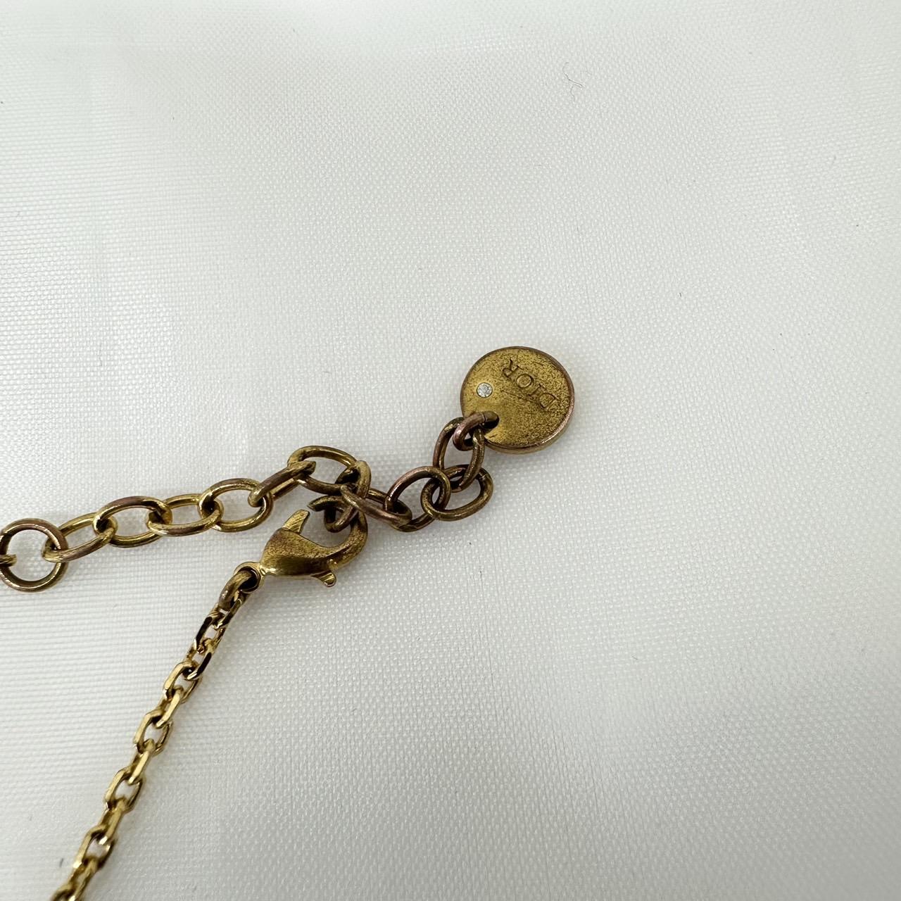DIOR CDロゴ ネックレス フェイクパール
