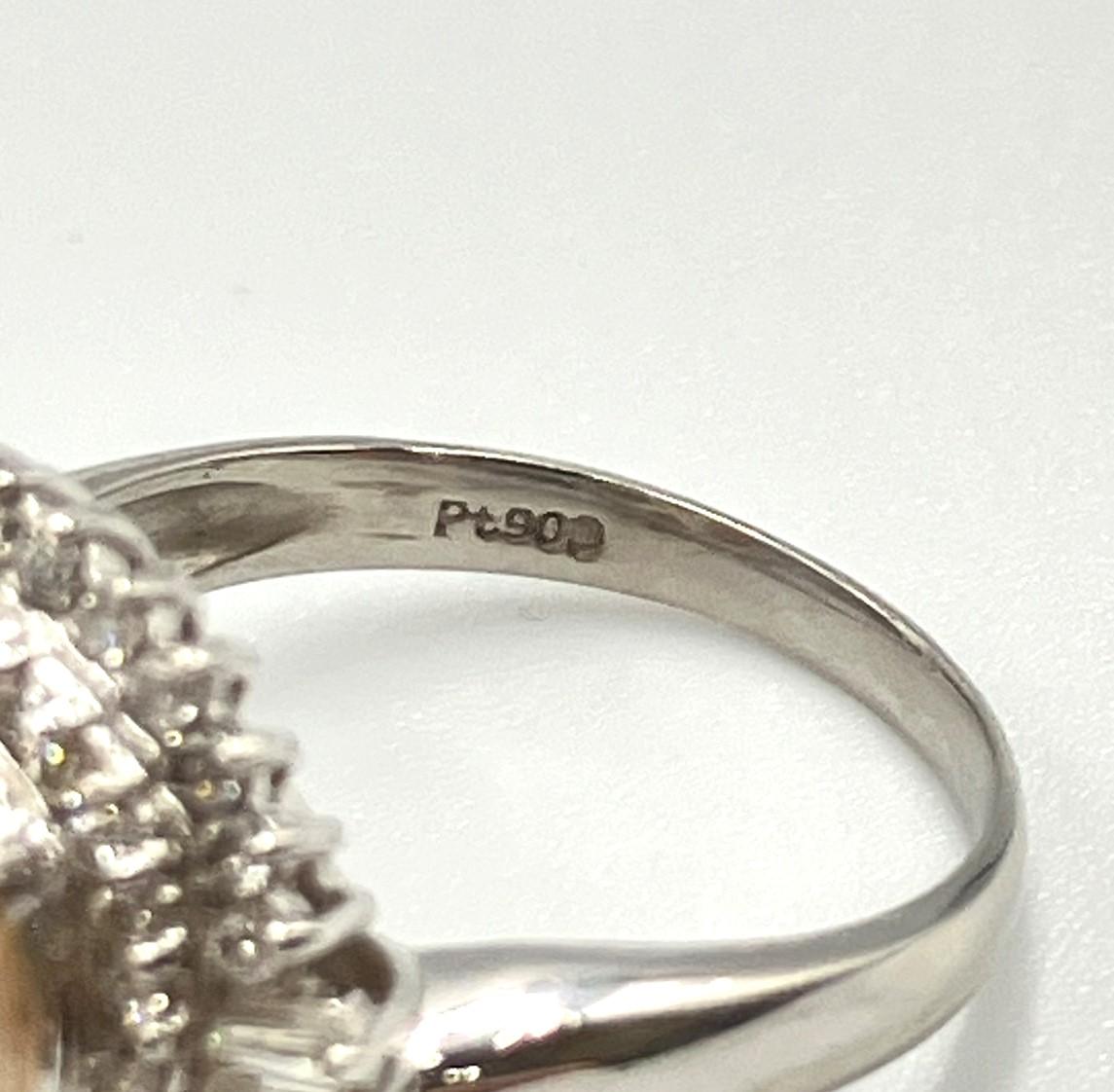 Pt900　パールリング　9.37ｇ-1.37ｇ　8ｇ