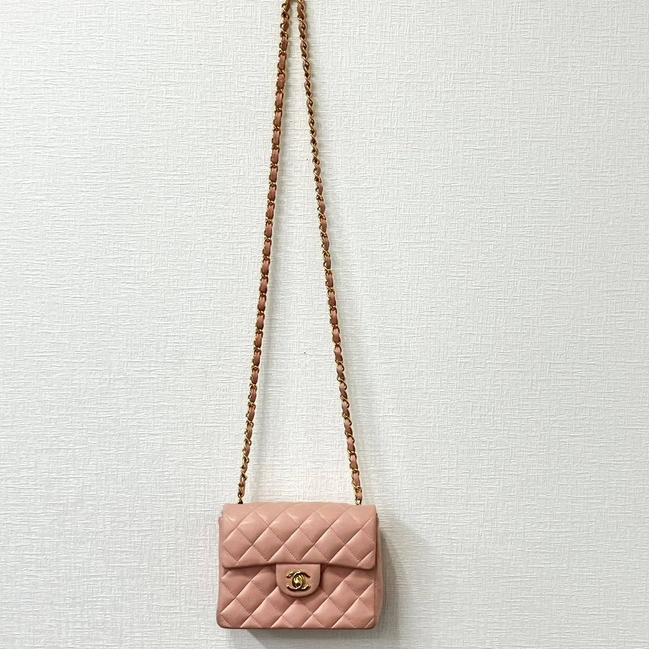 CHANEL シャネル ミニマトラッセ  17 チェーンショルダーバッグ ターンロック ピンク 　2003年頃