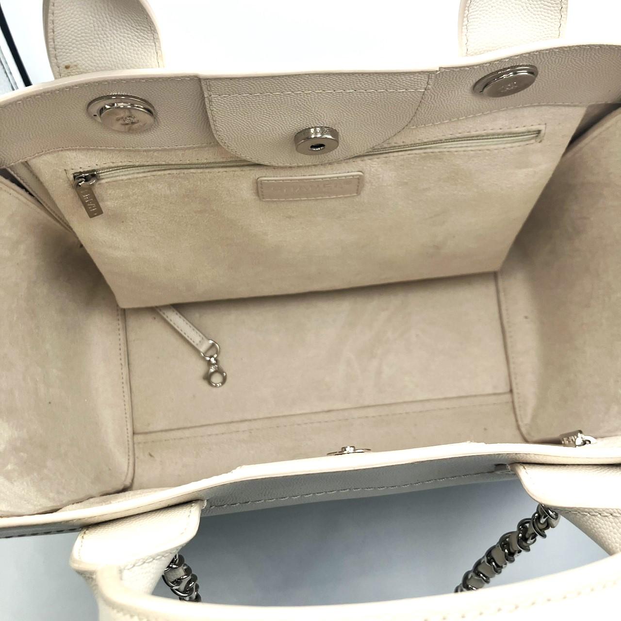 CHANEL シャネル ドーヴィル GM A57067 キャビアスキン スタッズ 2WAYトート バッグ