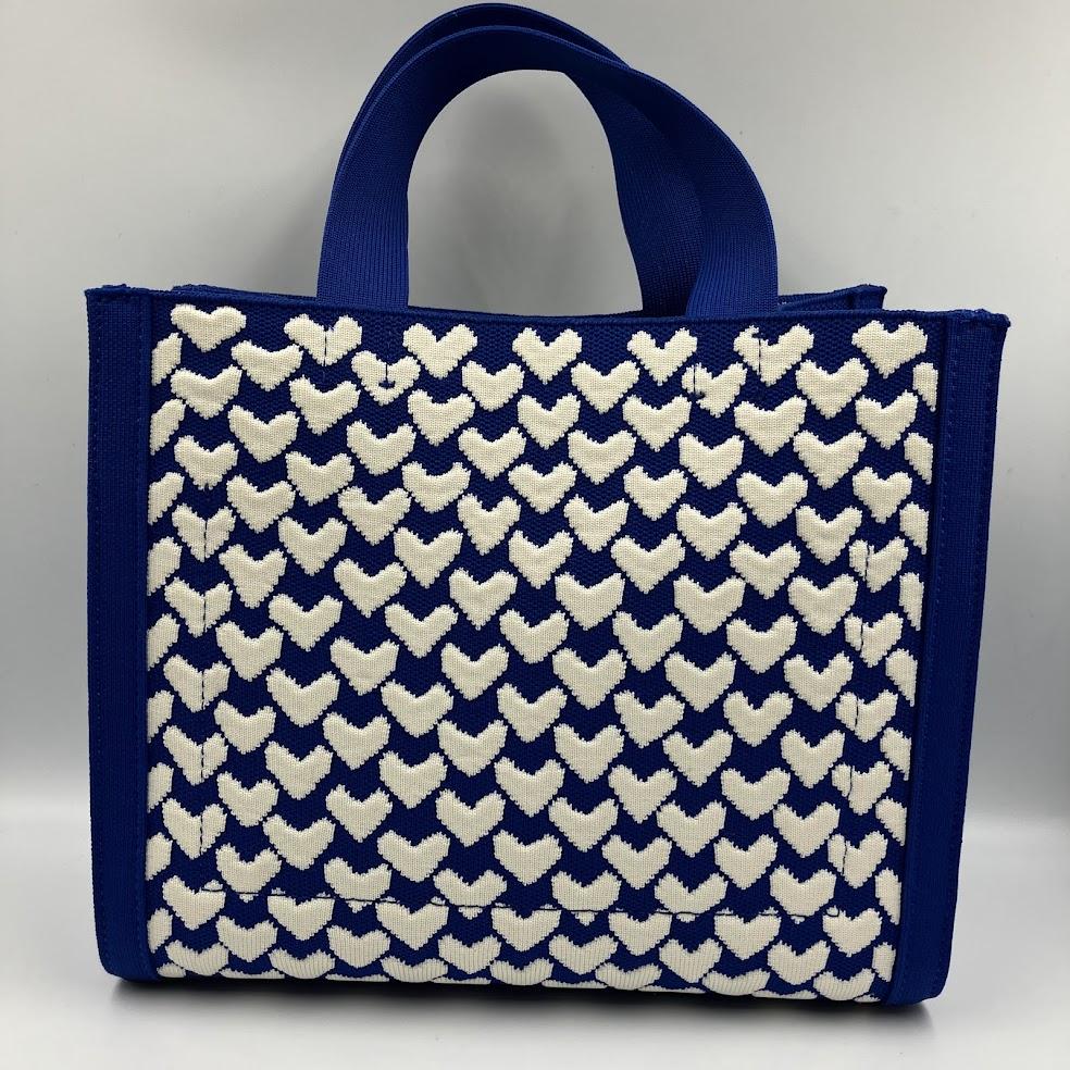 ケイトスペード　マンハッタン モダニスト ハート ジャカード スモール トート