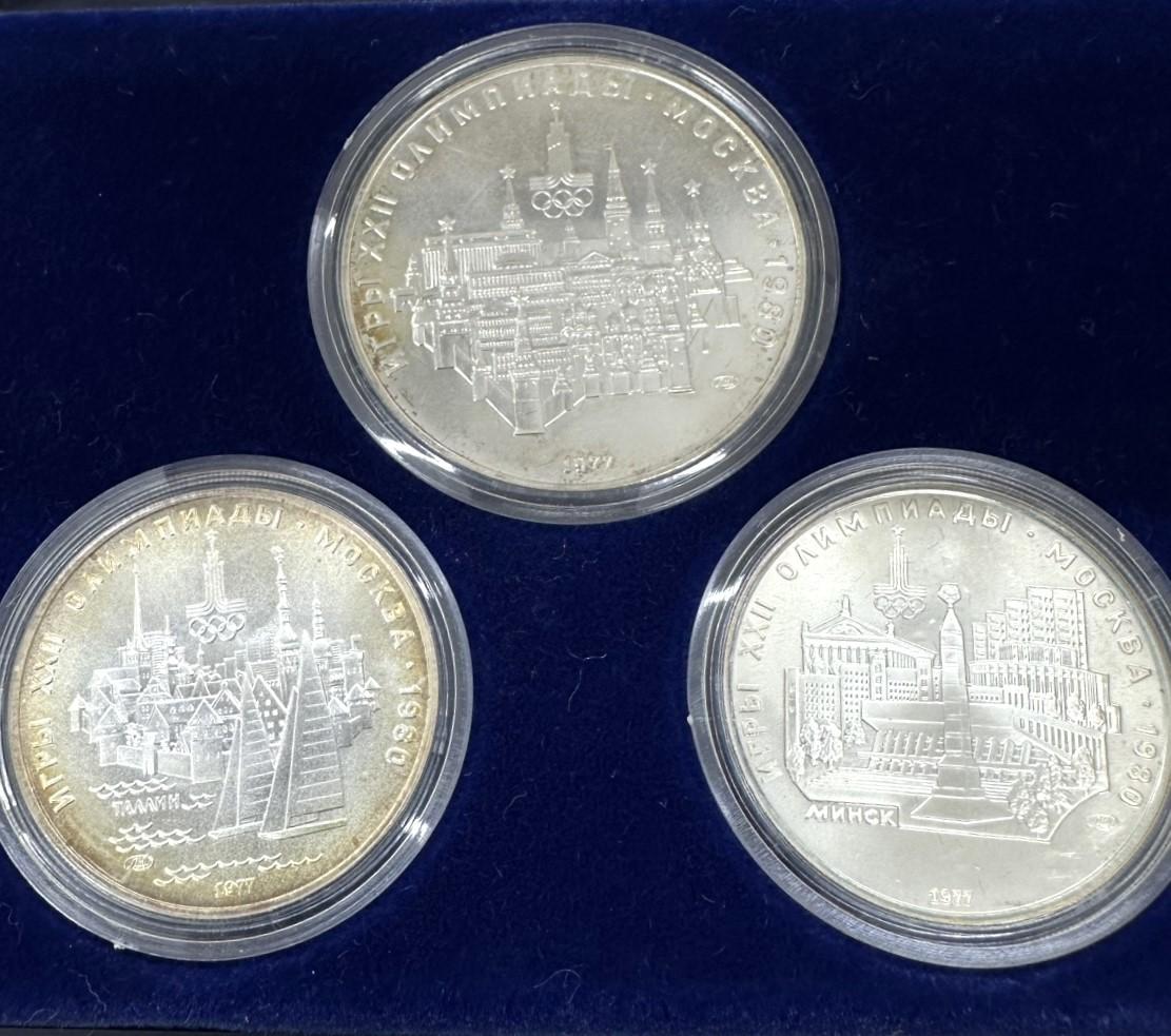 1980年 モスクワオリンピック 五輪銀貨６枚セット