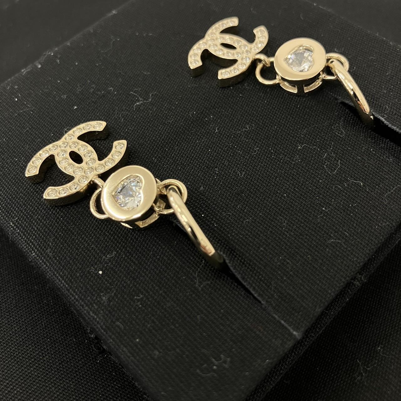 CHANEL ピアス　ココマーク　ラインストーン