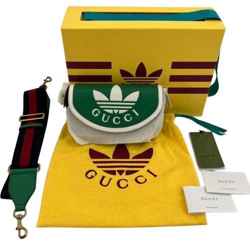 GUCCI × adidas　グッチ×アディダス　ショルダーバッグ　グリーン