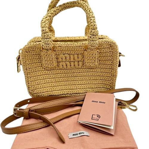 MIUMIU　ハンドバッグ　アルカディ　クロシェバッグ