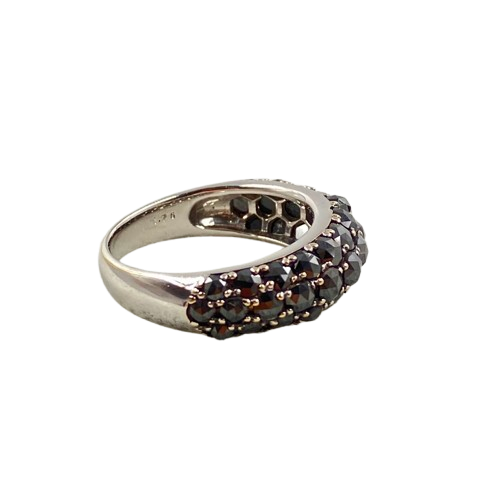 K18WG リング ブラックダイヤ 1.75ct