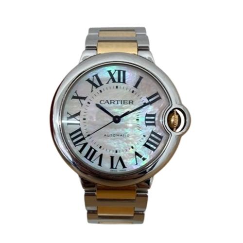 Cartier カルティエ バロンブルー ピンクシェル SS/PG