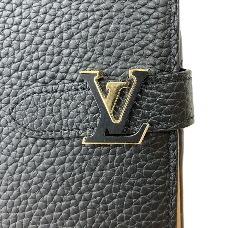 Louis Vuitton ヴェルティカルウォレット カプシーヌ M81330 ブラック