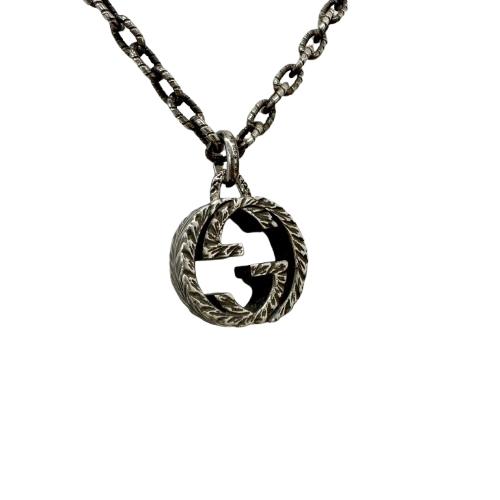 GUCCI グッチ エングレービング インターロッキングG SV925 17.3g