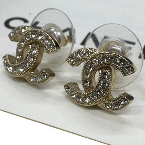 CHANEL シャネル ココマーク ラインストーン F18 ピアス