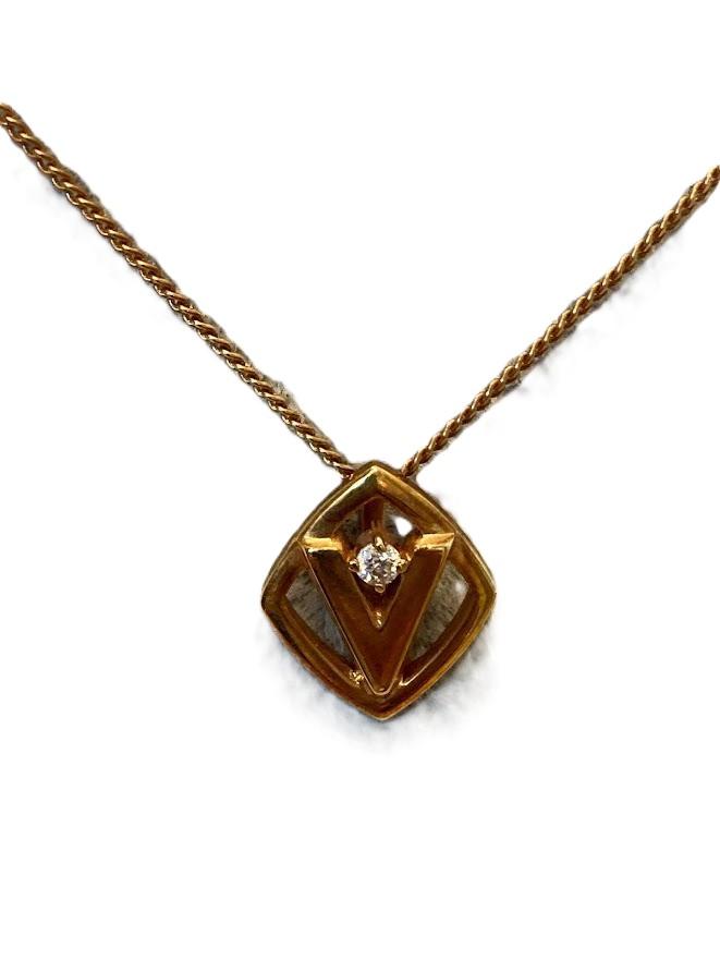 K18 D0.05ct ネックレス4.55g