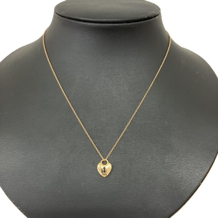 TIFFANY ティファニー ハートロックネックレス K18 2.9g