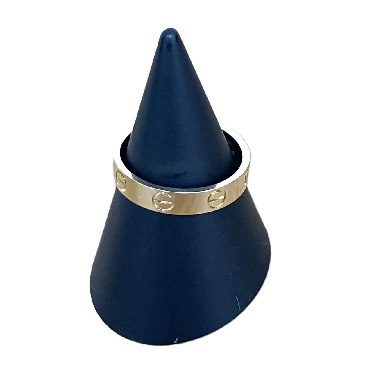 カルティエ K18YG ミニラブリング