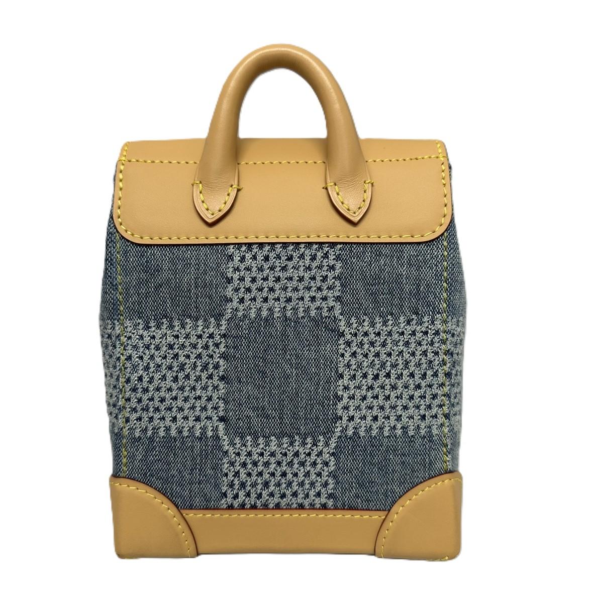 ルイヴィトン ナノ・スティーマー N40751 ブルー ダミエ・デニム