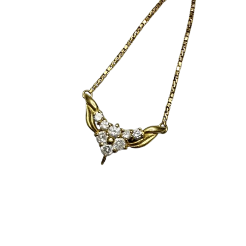 K18 D0.39ct付ネックレス