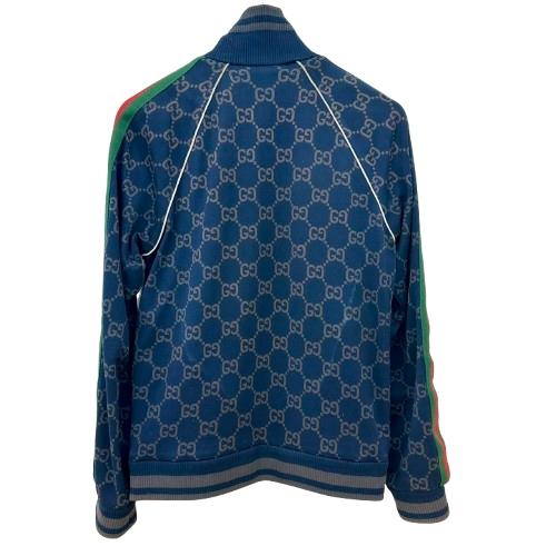 GUCCI グッチ シェリーライン 22AW コットンジャージー ジャンボGG 総柄 ブルゾン