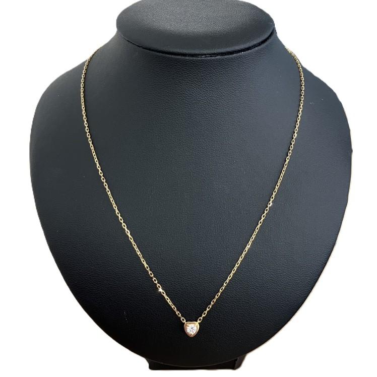 Cartier カルティエ Au750 ディアマン レジェ ダイヤモンド ハートネックレス