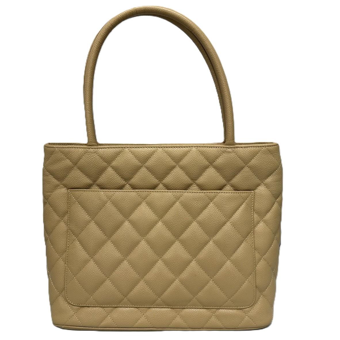 CHANEL 復刻トート マトラッセ キャビアスキン ココマーク トートバッグ