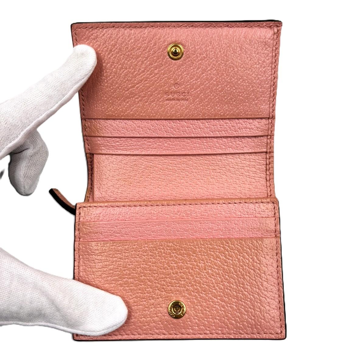 GUCCI  GGマーモント レザーコインケース