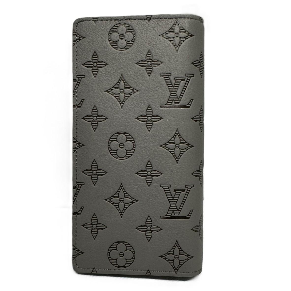 LOUIS VUITTON ルイヴィトン M81335 モノグラム シャドウ ポルトフォイユ・ブラザ 長財布