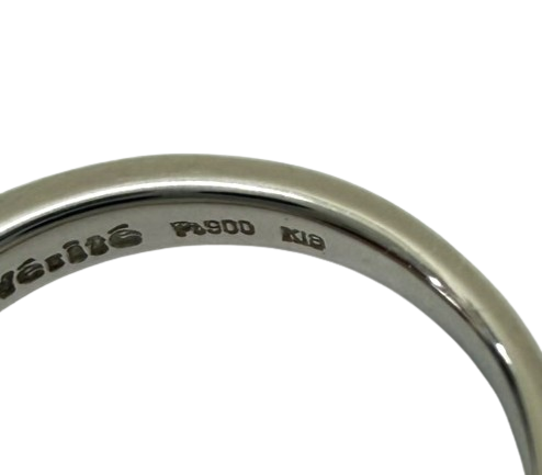 Pt900/K18 ダイヤモンド0.18ct付リング