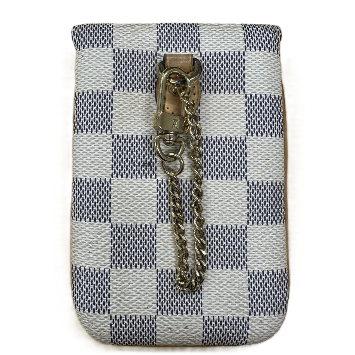 Louis Vuitton ルイヴィトン ダミエアズール エテュイ テレフォンヌMM 小物入れ N60026