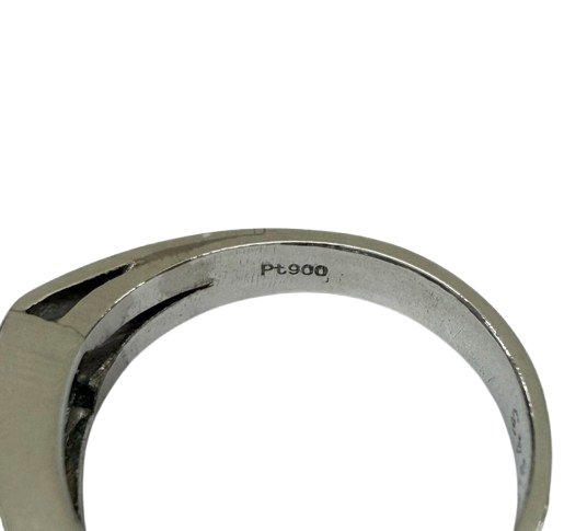 Pt900 エメラルド0.83 ダイヤ0.343ct リング 