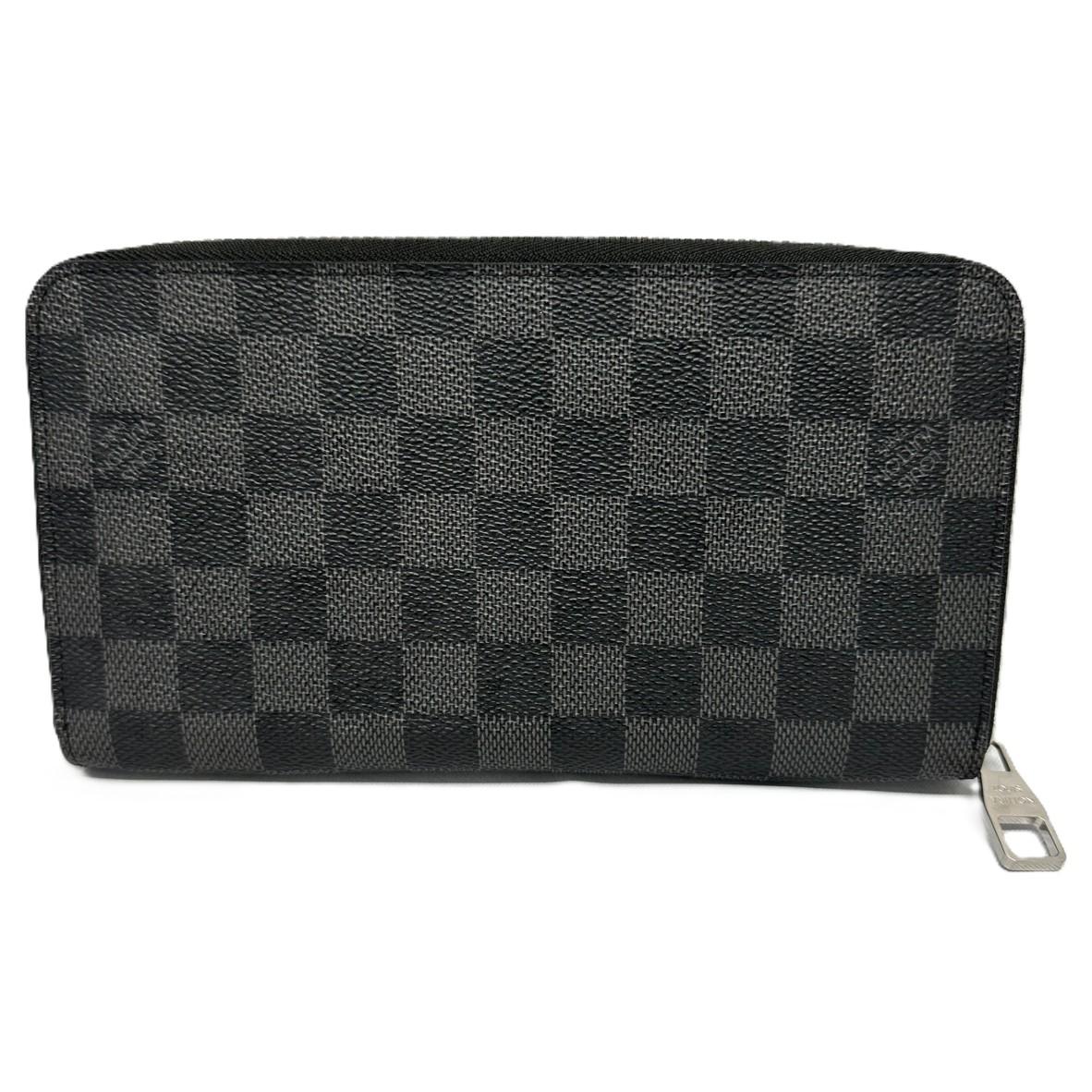 LOUIS VUITTON ルイヴィトン N63077 ダミエ・グラフィット ジッピー・オーガナイザー ラウンドファスナー 長財布